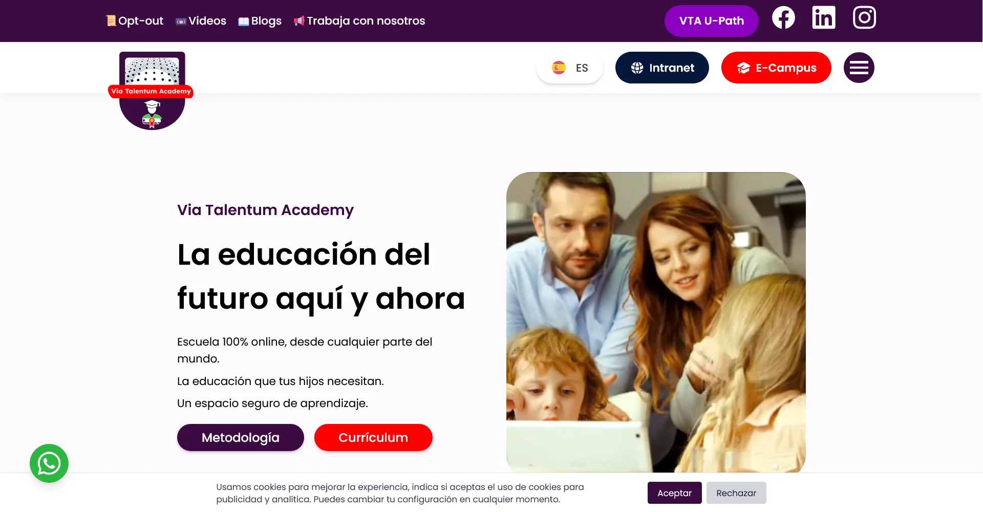 Via Talentum Academy — Plataforma Educativa Global